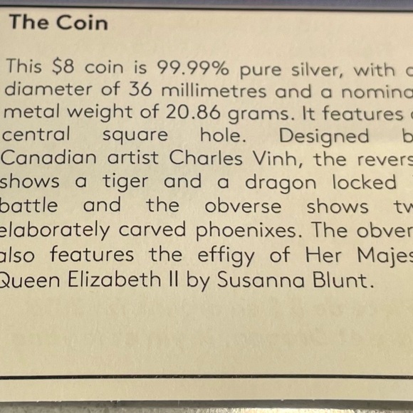 This coin is 99.99% pure Silver & Gold finish with a diameter of 36 millimetres. - Picture 9 of 10